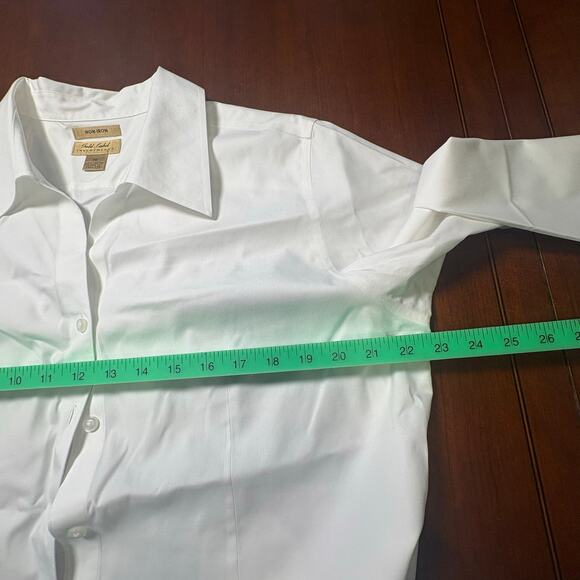 Gold Label Investments White Button Down Shirt Size 18 - Picture 4 of 5